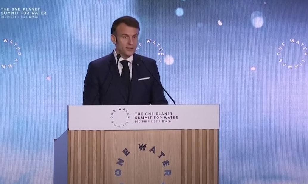 قمة (المياه الواحدة) في الرياض.. الرئيس الفرنسي يشيد بجهود المغرب في مجال تدبير المياه