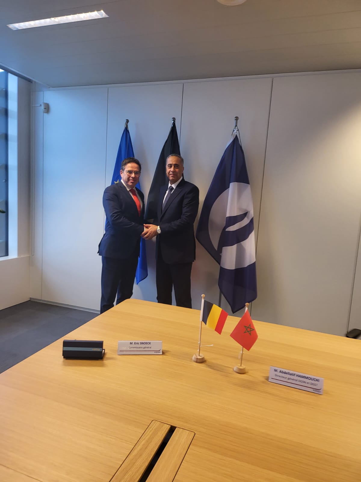 السيد عبد اللطيف حموشي يجري زيارة عمل إلى بلجيكا السيد عبد اللطيف حموشي يجري زيارة عمل إلى بلجيكا