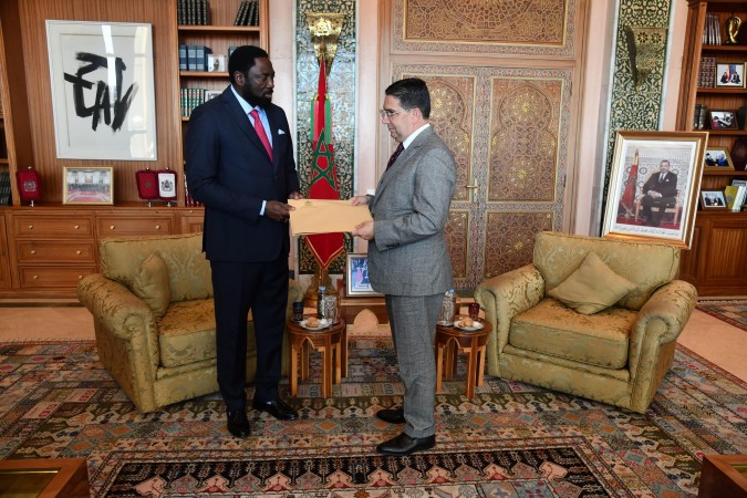 السيد بوريطة يستقبل وزير الشؤون الخارجية الغامبي حاملا رسالة خطية من رئيس جمهورية غامبيا إلى جلالة الملك السيد بوريطة يستقبل وزير الشؤون الخارجية الغامبي حاملا رسالة خطية من رئيس جمهورية غامبيا إلى جلالة الملك