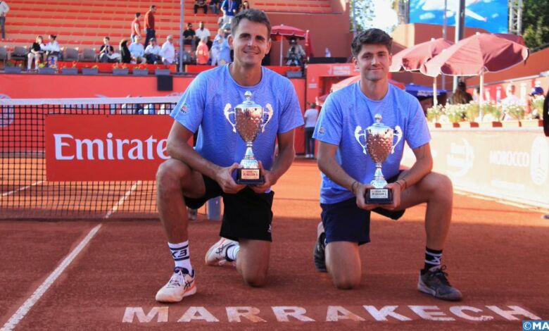النسخة 39 لجائزة الحسن الثاني الكبرى للتنس.. التشيكيان بيتر نوزا وباتريك ريكل يتوجان باللقب في فئة الزوجي