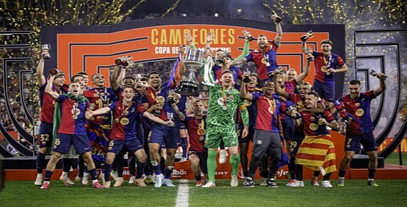 تتويج نادي برشلونة بلقب كأس ملك إسبانيا على حساب ريال مدريد