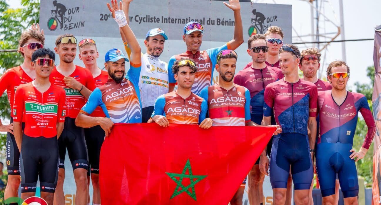 بحضور سفير المملكة المغربية معالي الاستاذ رشيد الركيبي ، البطل إبراهيم الصباحي من الفريق القاري ممثل الجامعة الملكية المغربية للدراجات بحضور سفير المملكة المغربية معالي الاستاذ رشيد الركيبي ، البطل إبراهيم الصباحي من الفريق القاري ممثل الجامعة الملكية المغربية للدراجات