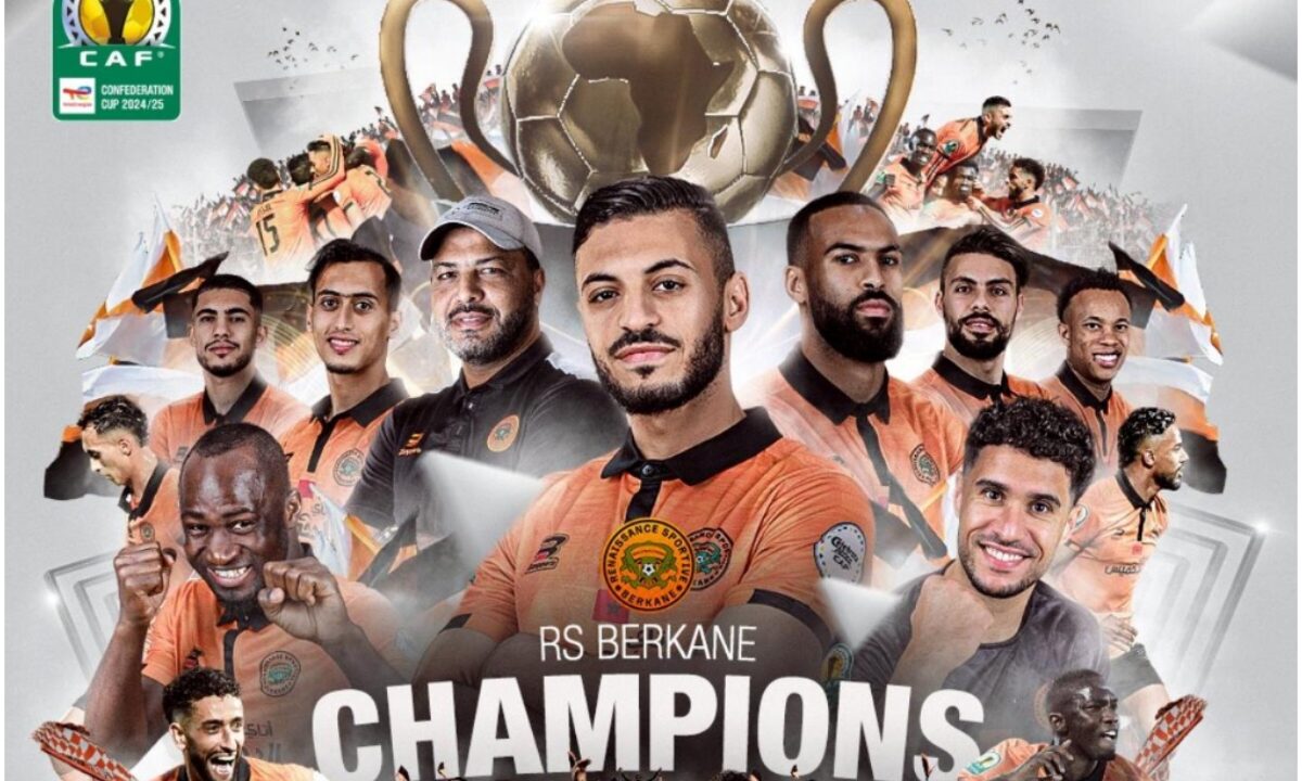 نهضة بركان يتوج بكأس الكونفدرالية الإفريقية للمرة الثالثة في تاريخه