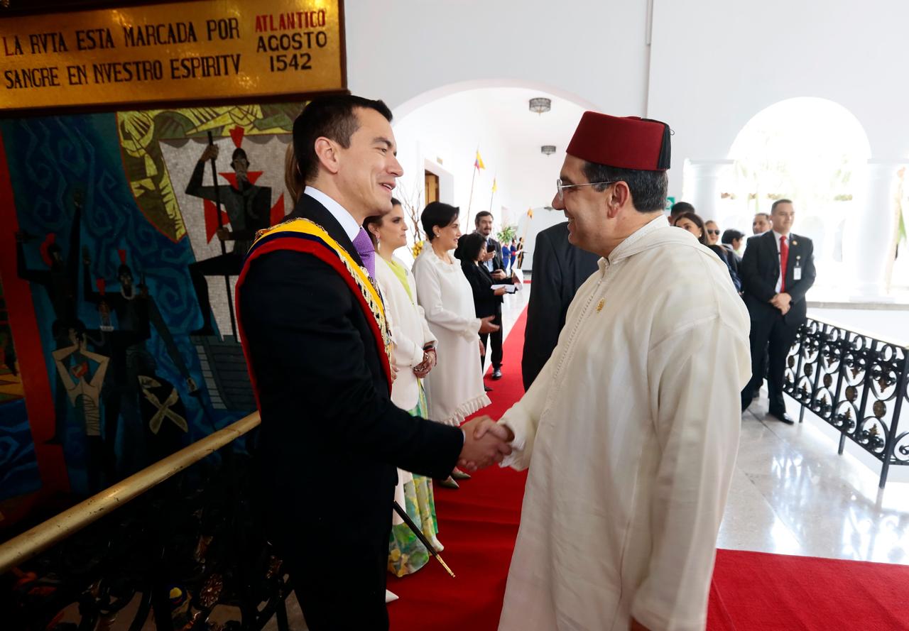 السيد بوريطة يمثل جلالة الملك في حفل تنصيب رئيس الإكوادور