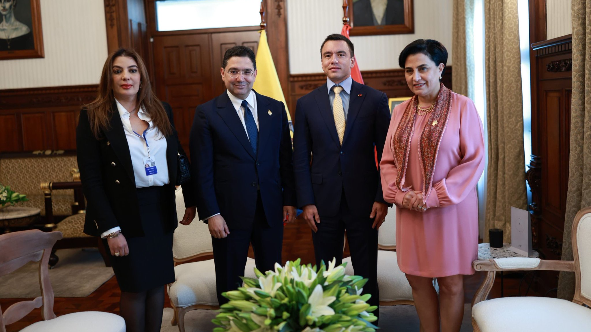 السيد بوريطة يعقد جلسة عمل مع نظيرته الإكوادورية