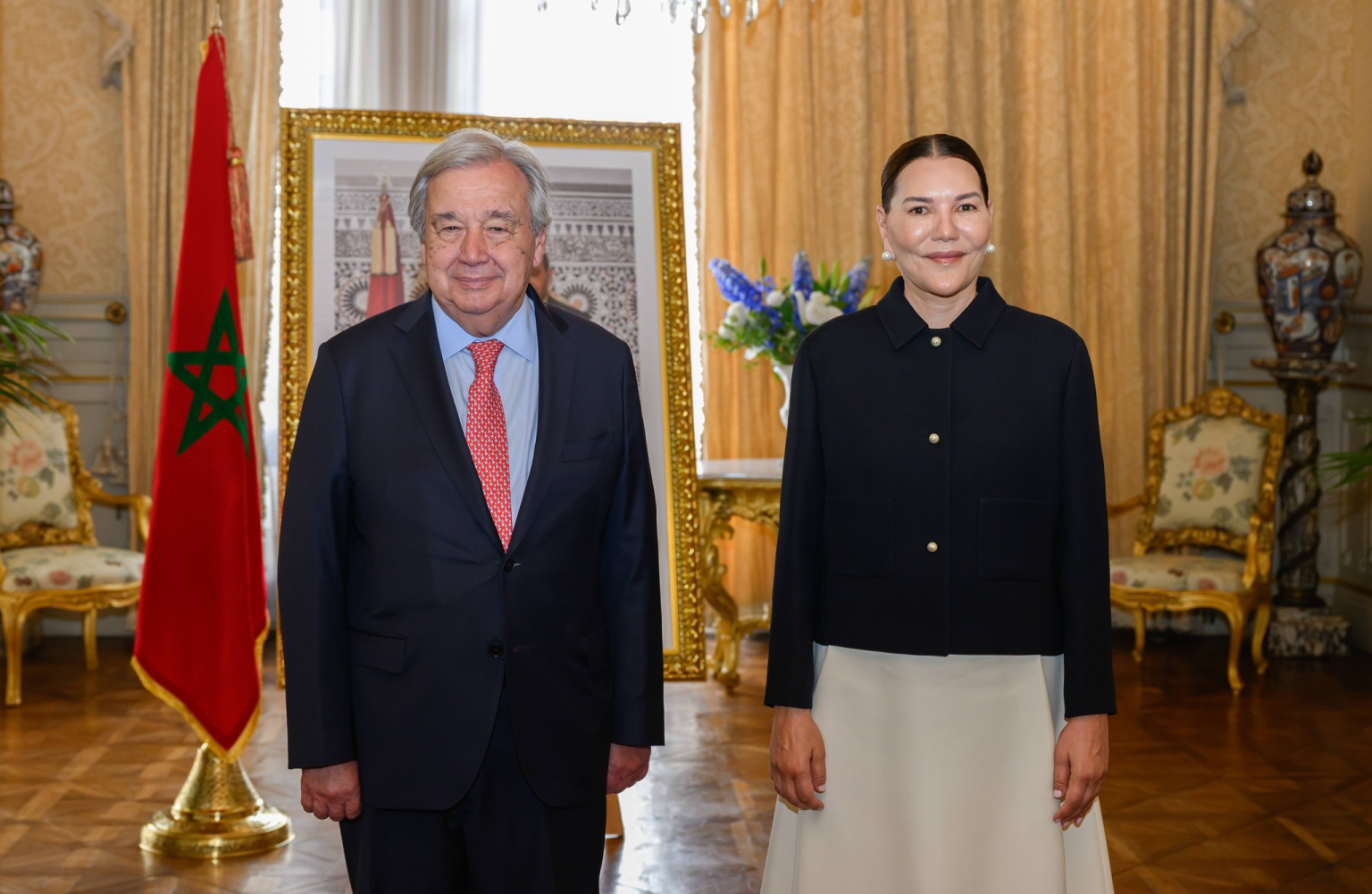 صاحبة السمو الملكي الأميرة للا حسناء، ممثلة جلالة الملك، تحضر بنيس قمة “من أجل متوسط مترابط” 