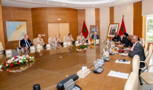 السيد لوديي يستقبل وزير دفاع جمهورية رواندا