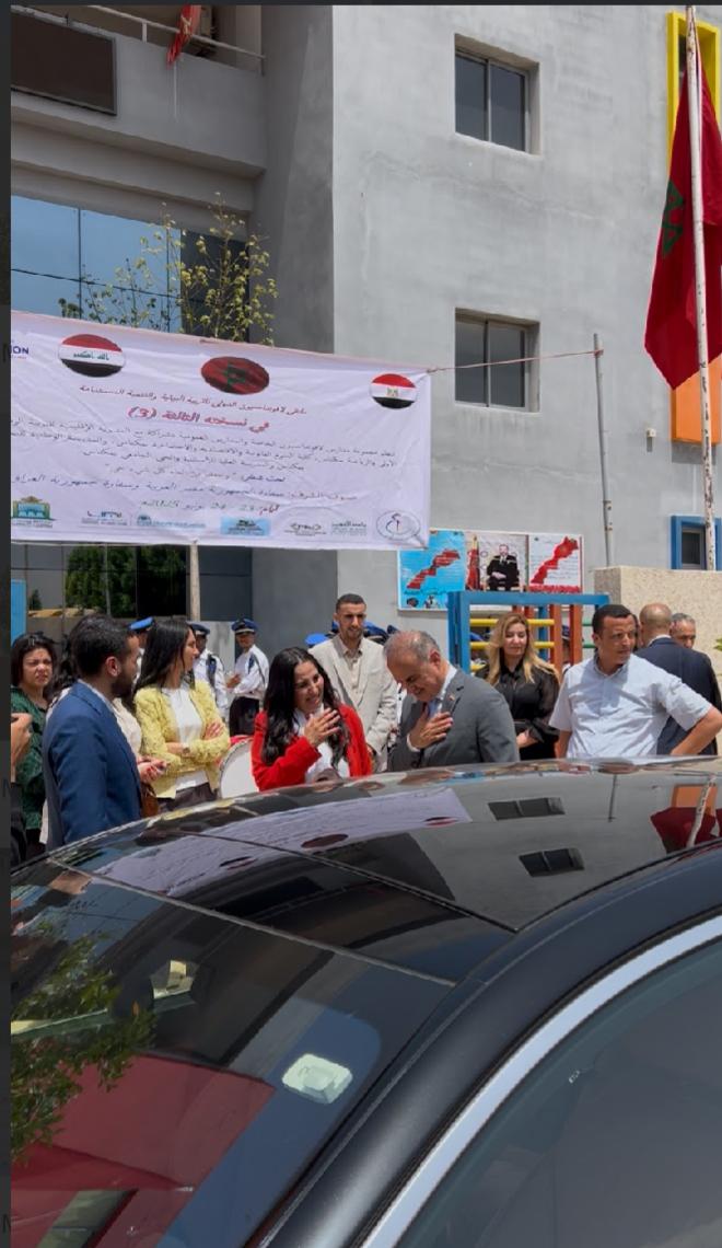 سفيرة الوحدة الترابية و المديرة التربوية لمجموعة مدارس لافوندسيون وسعادة سفير جمهورية العراق السيد عماد مرزا وسعادة سفير جمهورية مصر العربية السيد احمد نهاد عبد اللطيف وعمداء الجامعات و اكادميين ودكاترة وباحثين ، يفتتحون ملتقى لافوندسيون للتربية البيئية والتنمية المستدامة في دورته الثالثة