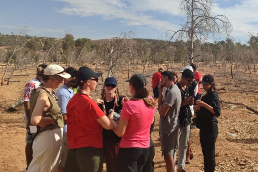 زيارة متطوعين من المغرب وبلجيكا لحماية غابة الصنوبر بالخميسات زيارة متطوعين من المغرب وبلجيكا لحماية غابة الصنوبر بالخميسات