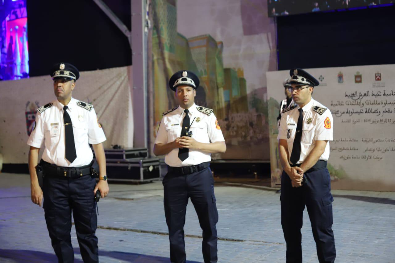 أمن مكناس يؤمن الاف الجماهير الحاضرة لمهرجان عيساوة الدولي