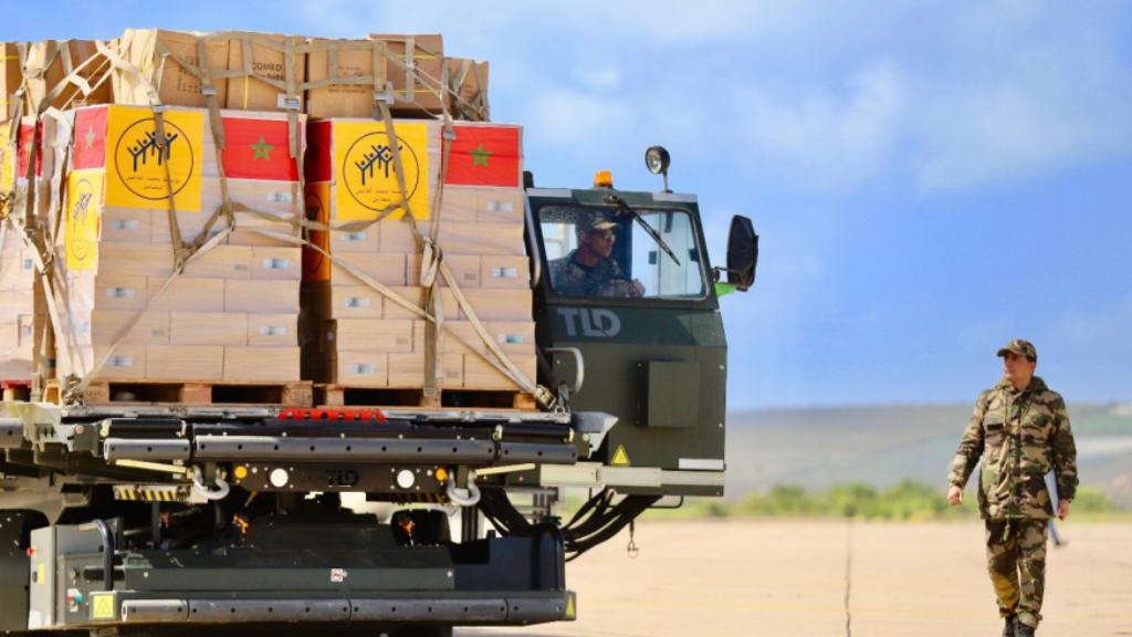 المساعدة الإنسانية والطبية التي أرسلها المغرب بتعليمات ملكية سامية امتداد لتضامن المملكة المتواصل مع الشعب الفلسطيني (أكاديمية فلسطينية)