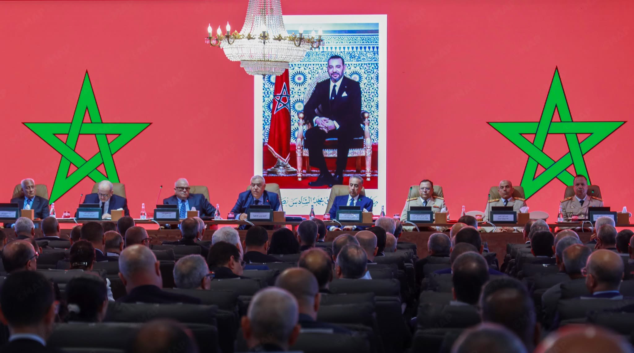 عيد العرش المجيد .. وزير الداخلية يعقد لقاء عمل مع السادة الولاة والعمال المسؤولين بالإدارة الترابية والمصالح المركزية للوزارة عيد العرش المجيد .. وزير الداخلية يعقد لقاء عمل مع السادة الولاة والعمال المسؤولين بالإدارة الترابية والمصالح المركزية للوزارة