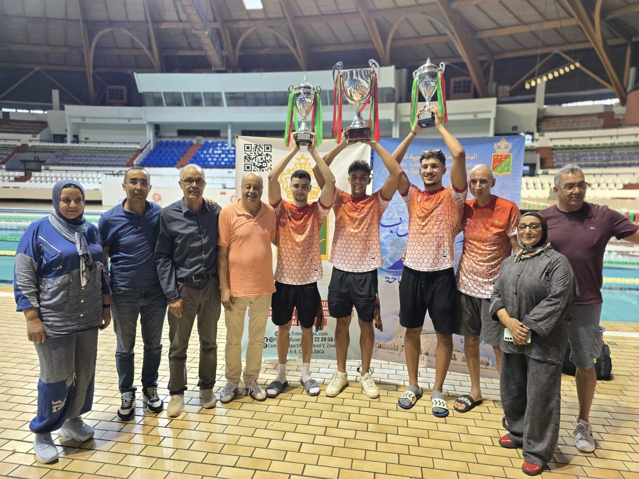 النادي المكناسي للسباحة يتوج بطلا للمغرب بعد تفوق كاسح على الأندية الوطنية