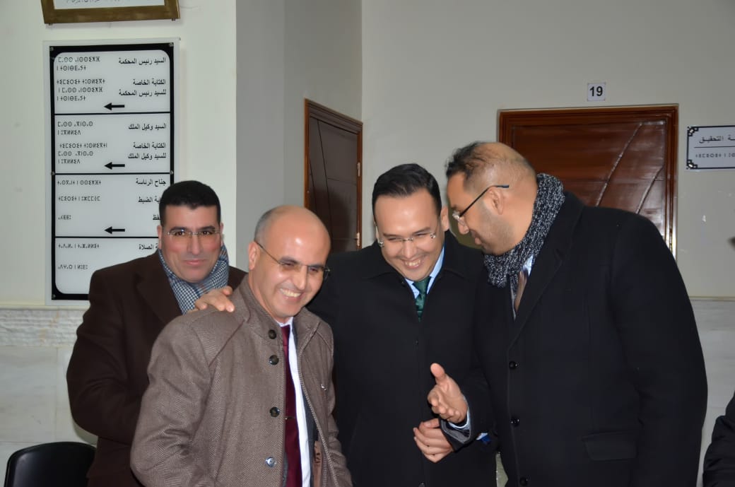 المكتب المحلي للنقابة الديمقراطية للعدل بشراكة مع ودادية موظفي للعدل بتارجيست تكرم السيد سمير مسعودي