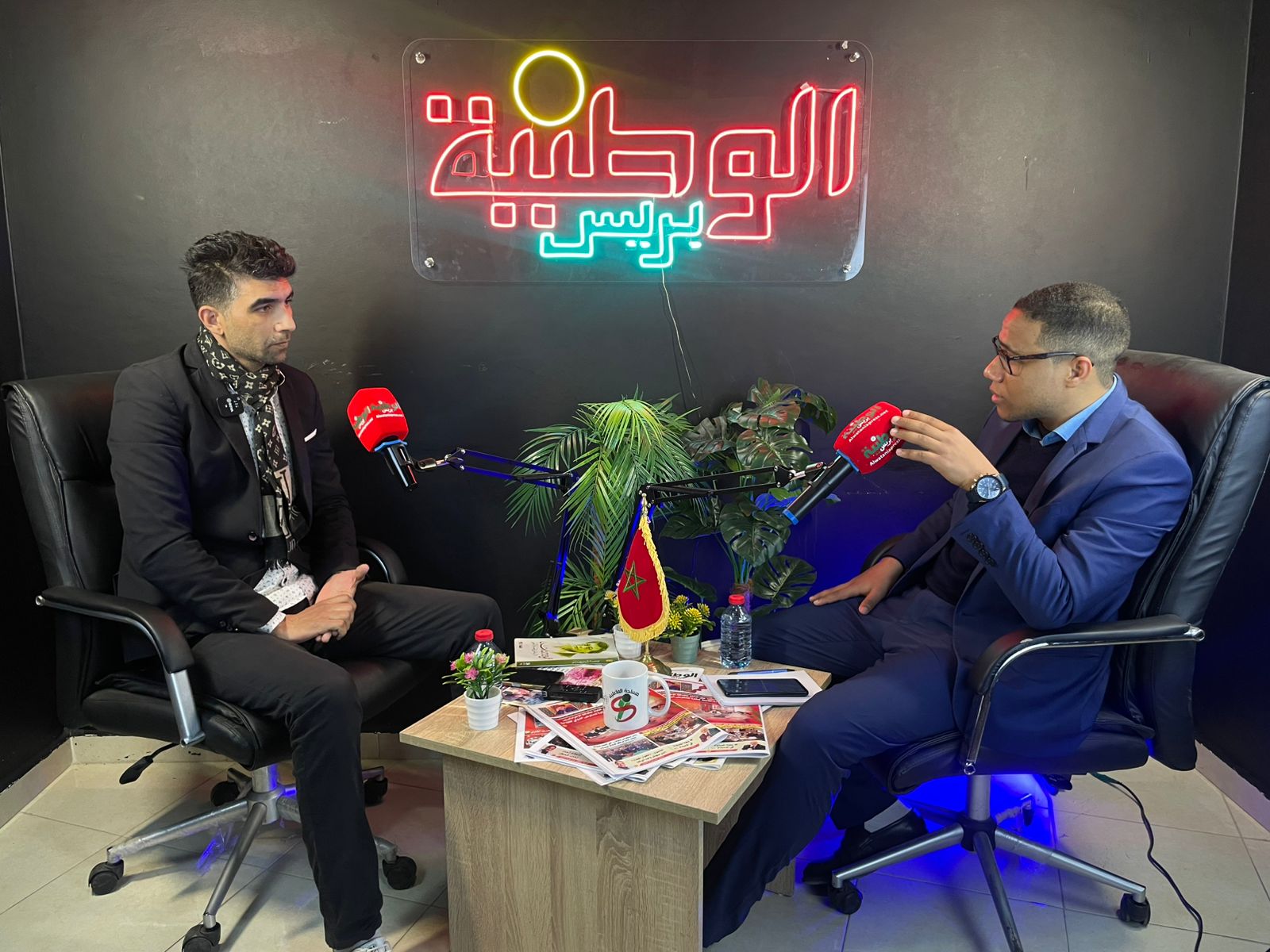 مناسبة تصوير حلقة رئيس الصالون السيميائي للثقافة والأدب والإعلام زايد الرفاعي بقناة الوطنية بريس مناسبة تصوير حلقة رئيس الصالون السيميائي للثقافة والأدب والإعلام زايد الرفاعي بقناة الوطنية بريس