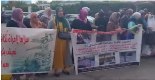 عاملات وعمال سيكوم–سيكوميك مكناس يحتجون بالرباط مطالبين 