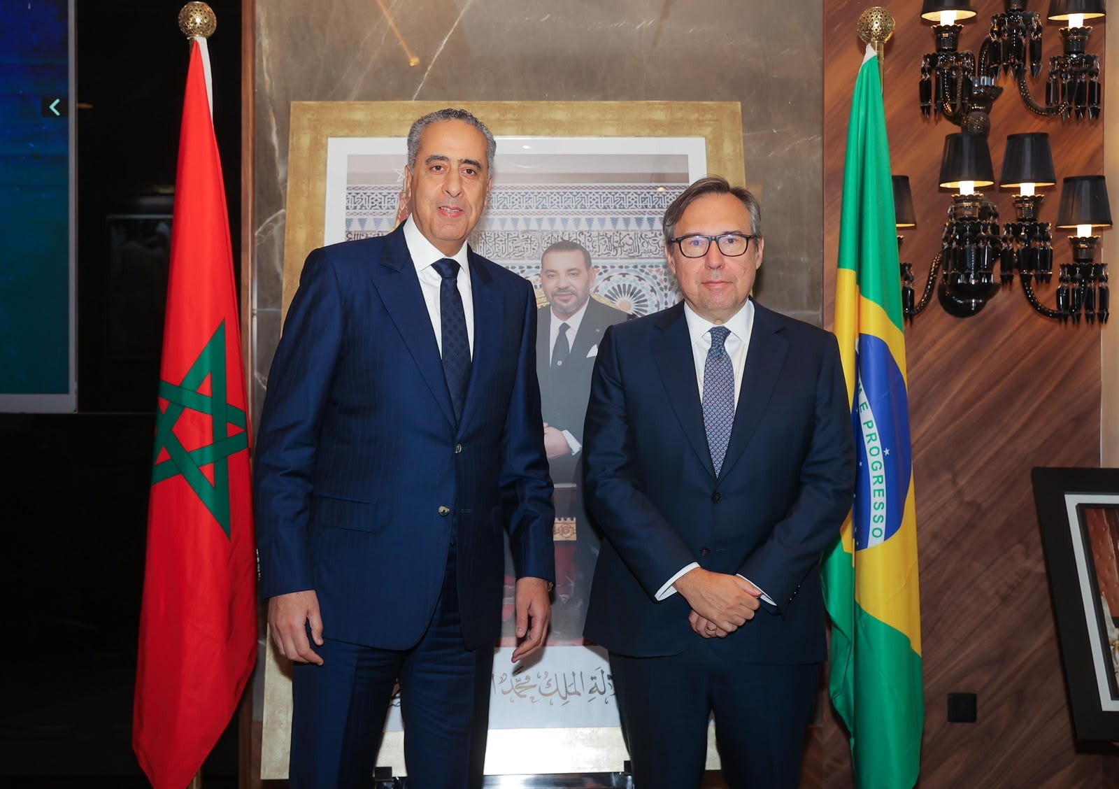 حموشي يستقبل بالرباط سفير جمهورية البرازيل الاتحادية المعتمد بالمغرب حموشي يستقبل بالرباط سفير جمهورية البرازيل الاتحادية المعتمد بالمغرب