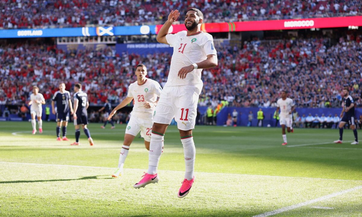 الصيباري يوقع أسرع هدف في تاريخ المشاركات المغربية في كأس العالم 