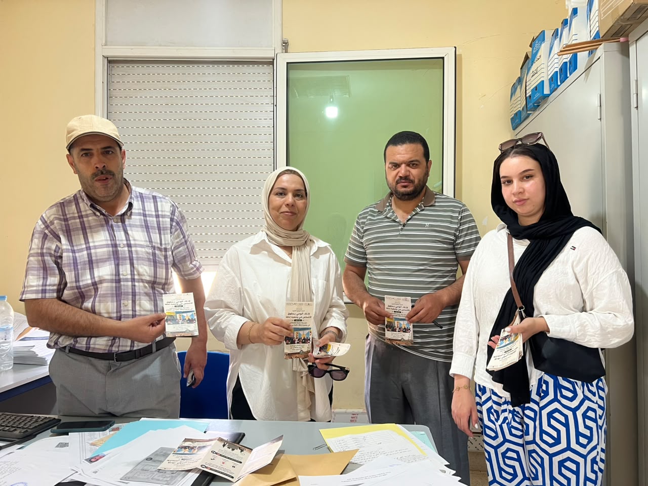جمعية تيغزى أطلس للتنمية تواصل تنزيل الحملة الوطنية الثانية لإذكاء الوعي بحقوق الأشخاص في وضعية إعاقة من خلال حملة تحسيسية بمختلف الإدارات والمؤسسات بمريرت
