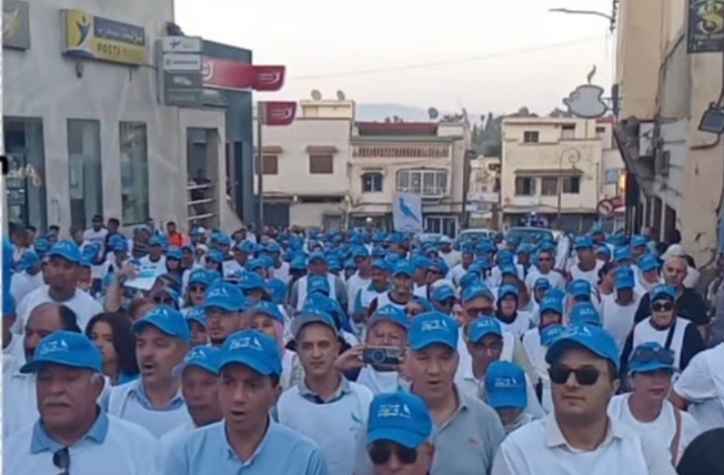 مكناس.. الطاهري يعود بقوة إلى الميدان  في  اكبر مسيرة حاشدة بحضور شوكي